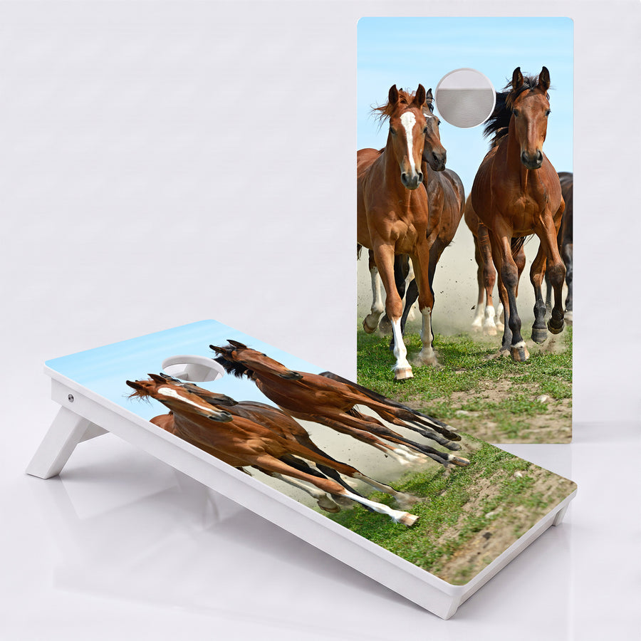 Horses Weather Proof Cornhole Boards