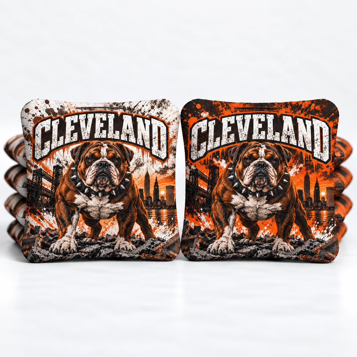 Cleveland Football 8 Pro Cornhole Bags
