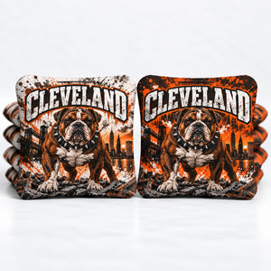 Cleveland Football 8 Pro Cornhole Bags