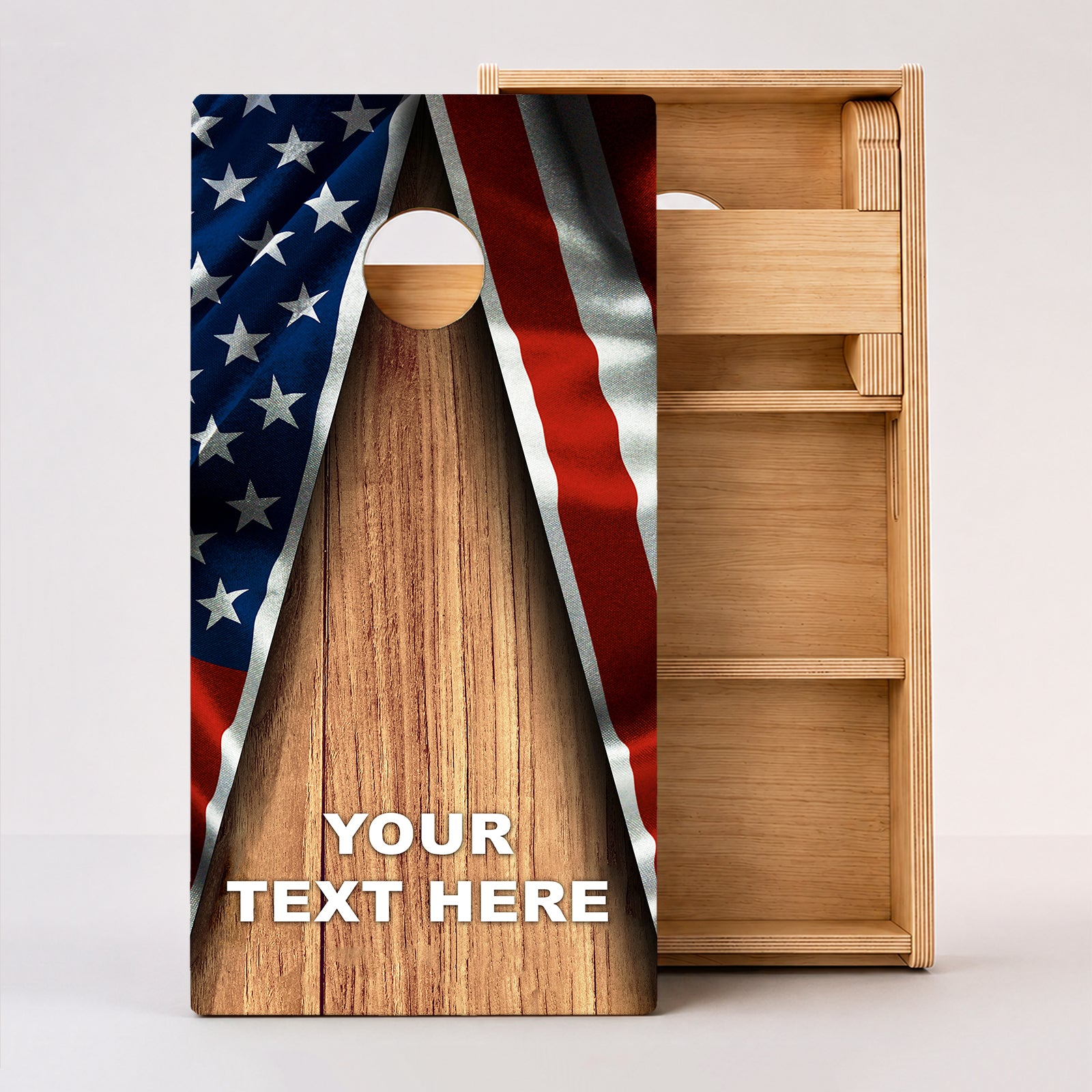 Personalized Patriotic Professional Cornhole Boards