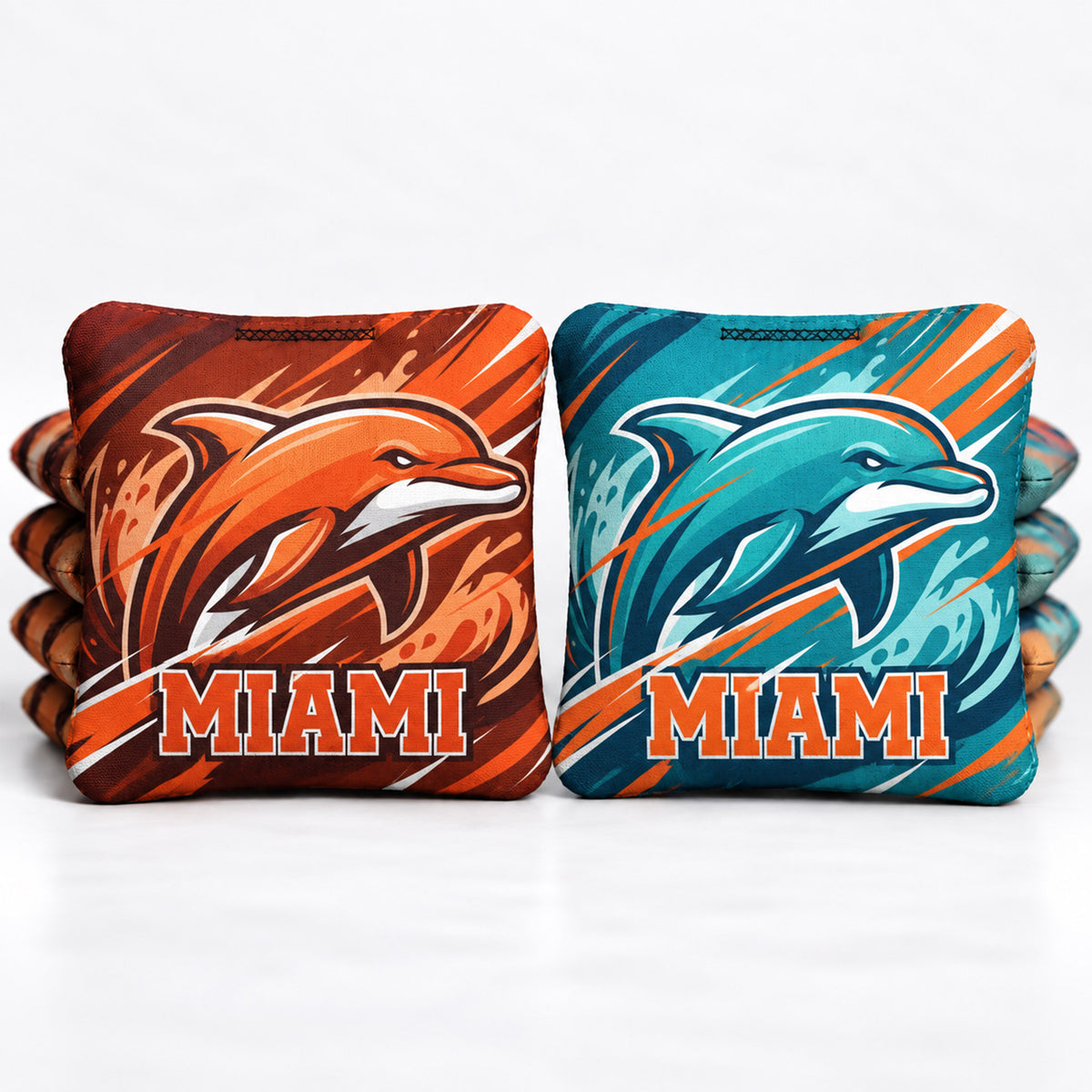 Miami Football 8 Pro Cornhole Bags