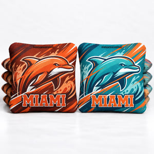 Miami Football 8 Pro Cornhole Bags