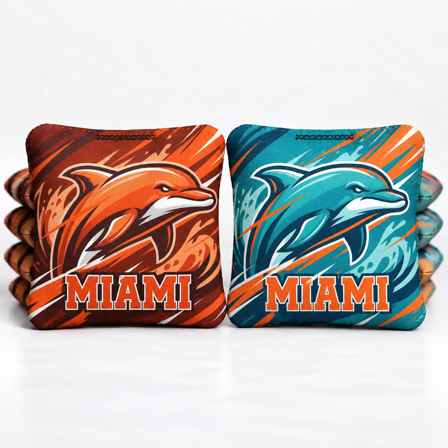 Miami Football 8 Pro Cornhole Bags