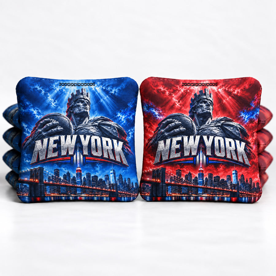 New York Brooklyn Bridge Football 8 Pro Cornhole Bags