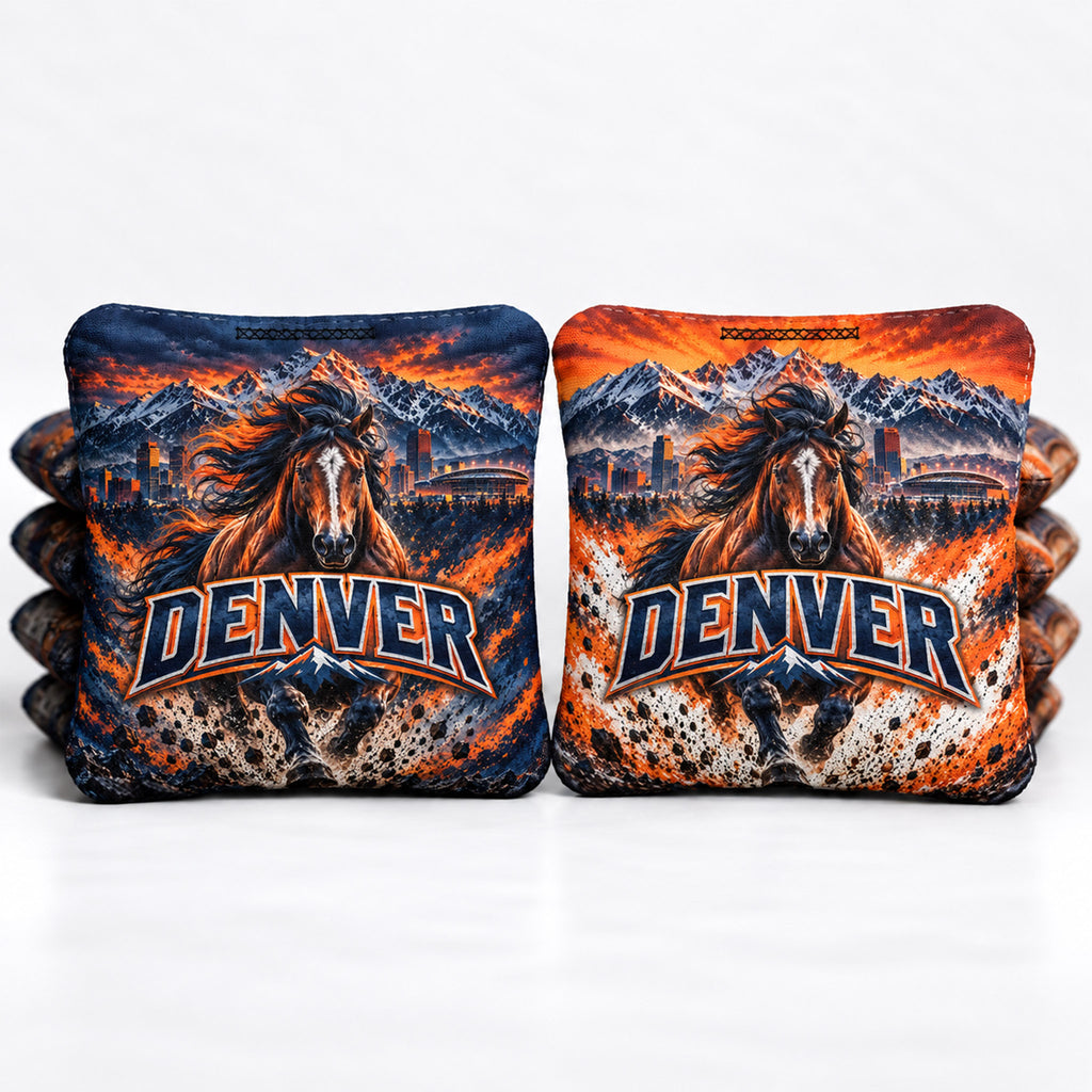 Denver Football 8 Pro Cornhole Bags