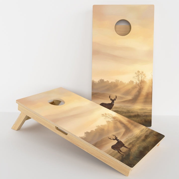 Sunrise Deer Professional Cornhole Boards