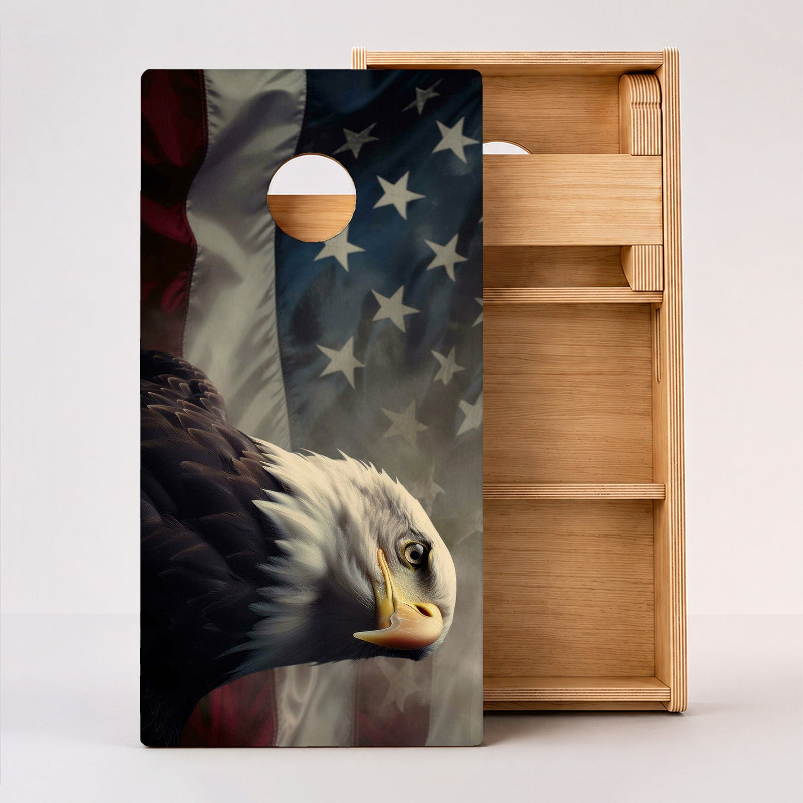 Bald Eagle American Flag Professional Cornhole Boards