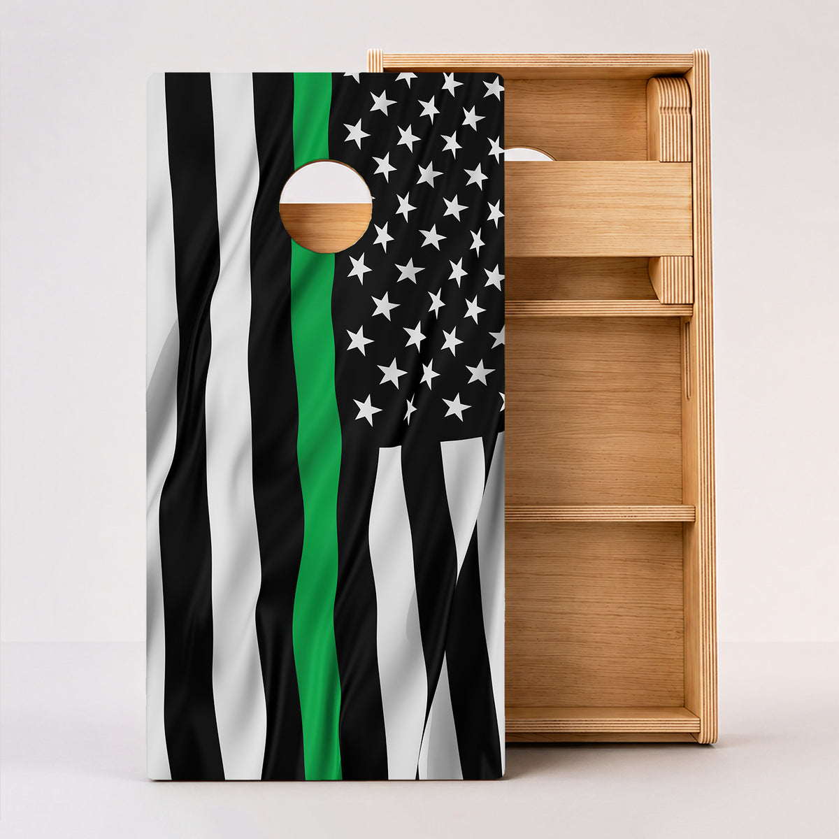 Military Line American Flag Professional Cornhole Boards