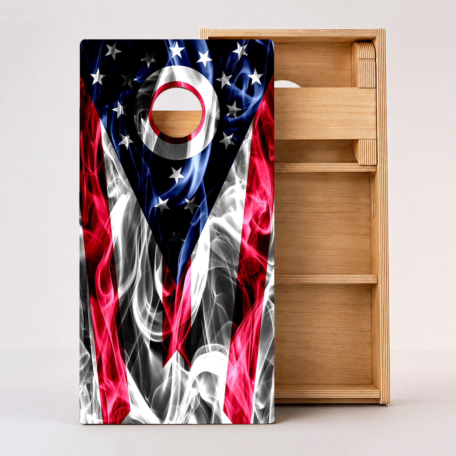 Ohio Flag Professional Cornhole Boards