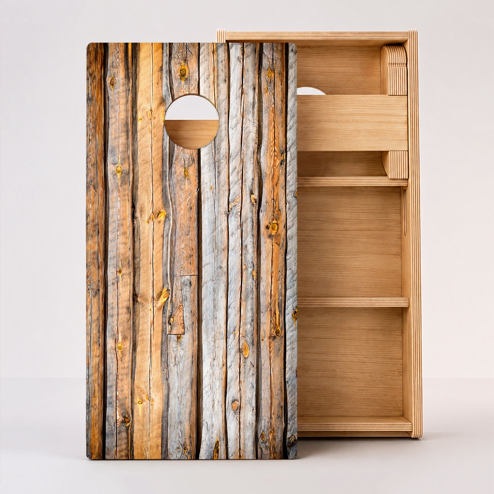 Bark Wood Grain Professional Cornhole Boards