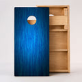 Blue Wood Grain Professional Cornhole Boards
