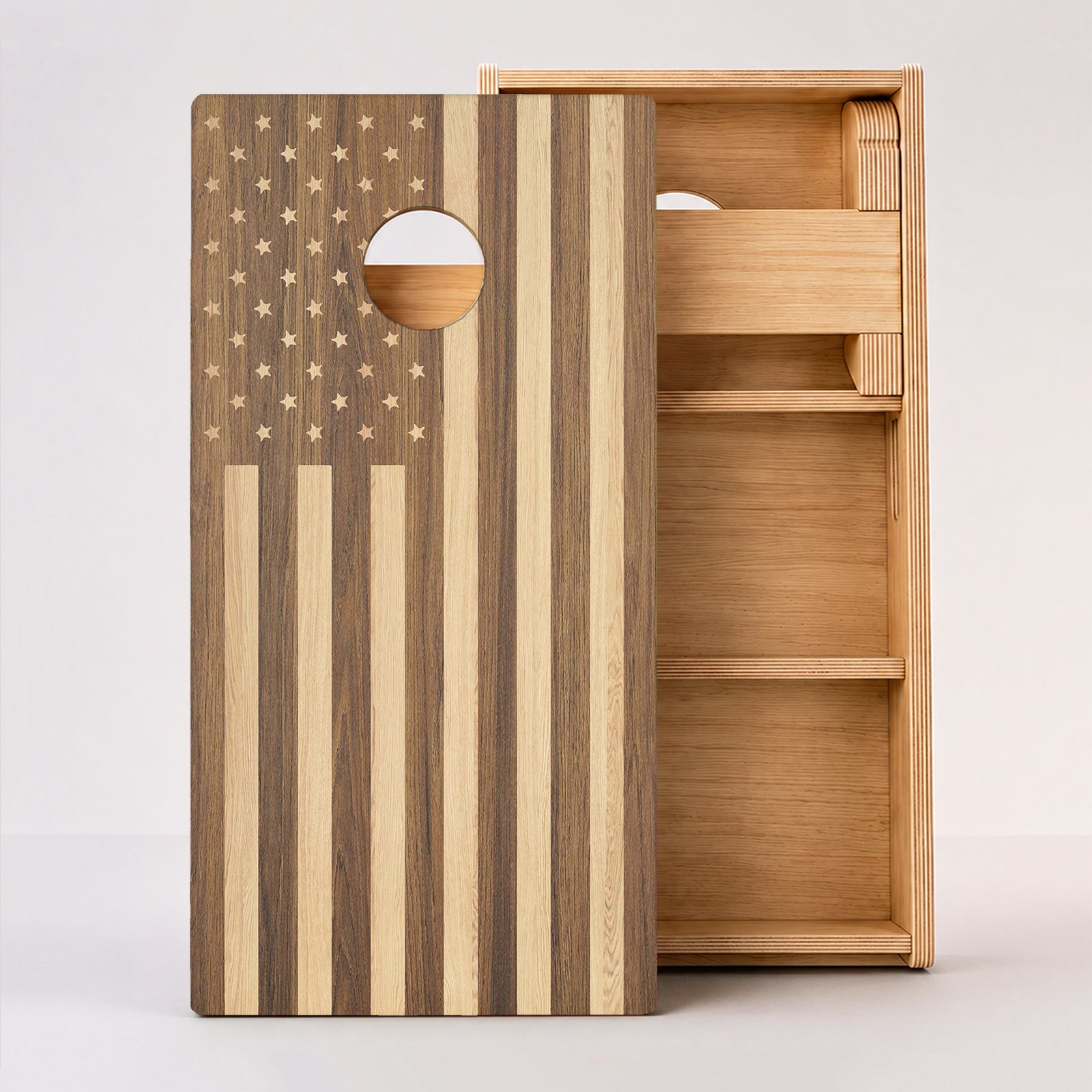 Wood American Flag Professional Cornhole Boards