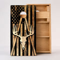 Deer Skull American Flag Professional Cornhole Boards