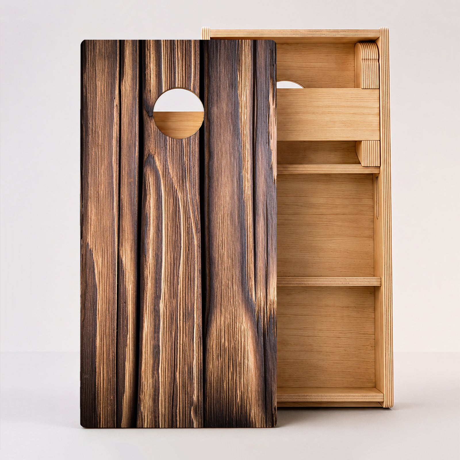 Thick Wood Grain Professional Cornhole Boards