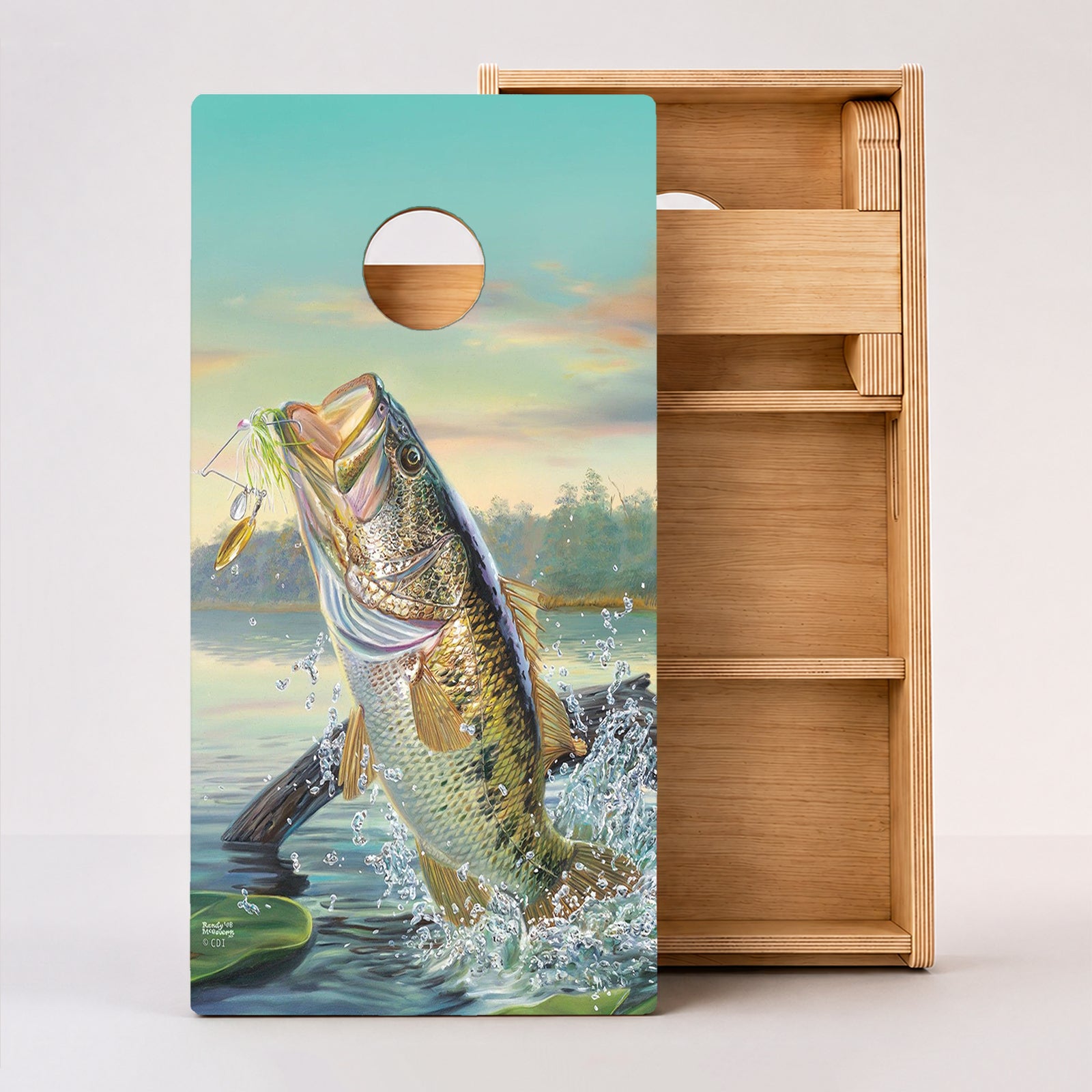 Large Mouth Bass Professional Cornhole Boards