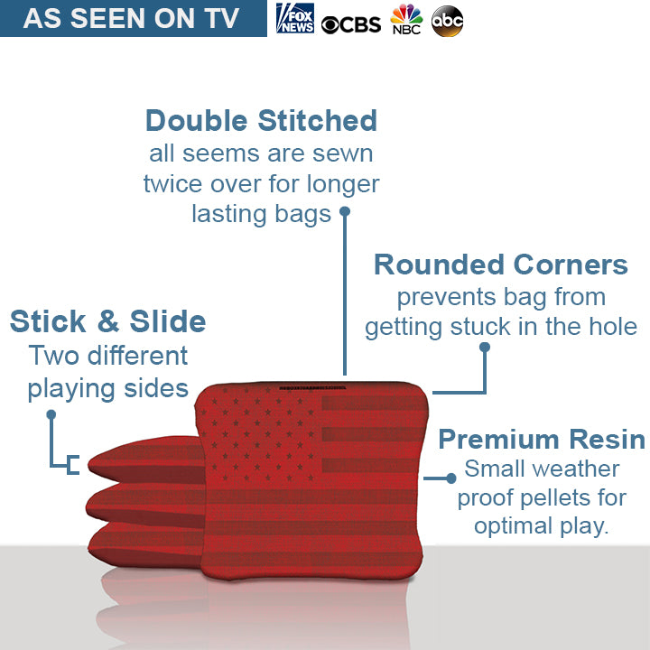 American Flag Pro Cornhole Bags