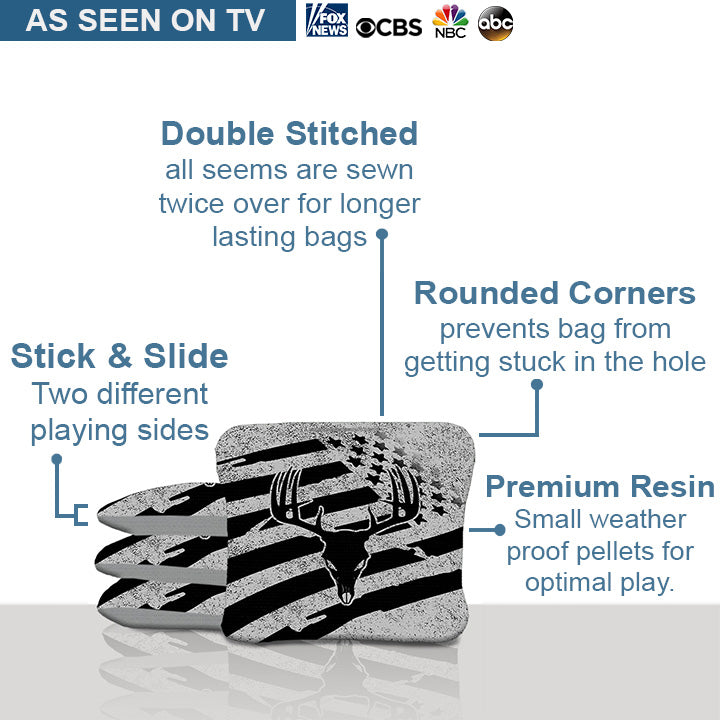 Deer Flag Pro Cornhole Bags