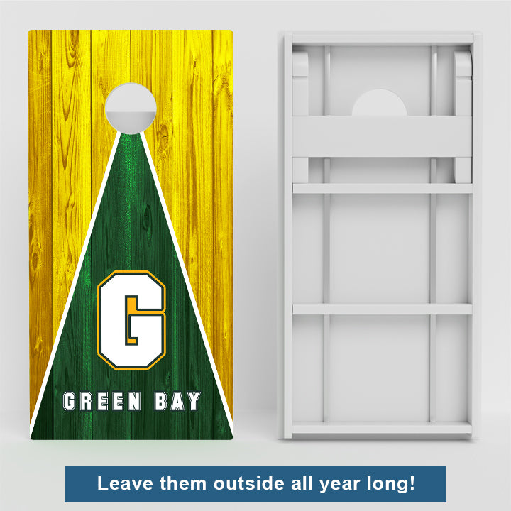 Green Bay Wisconsin Football Weather Proof Cornhole Boards