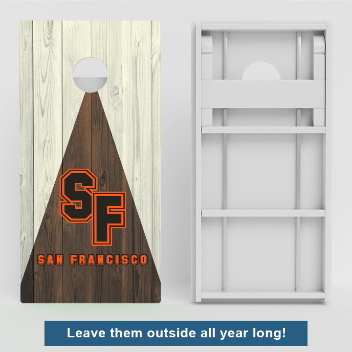 San Francisco Baseball Weather Proof Cornhole Boards