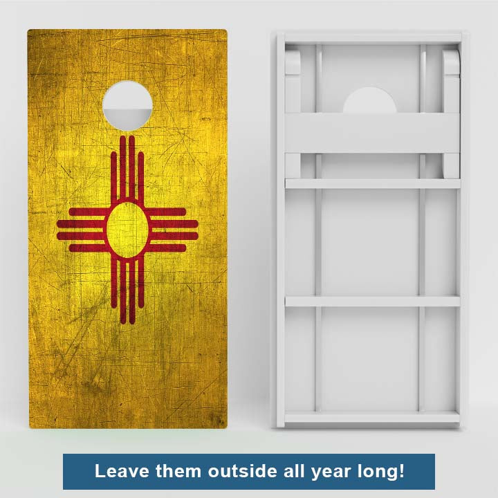 New Mexico Flag Weather Proof Cornhole Boards