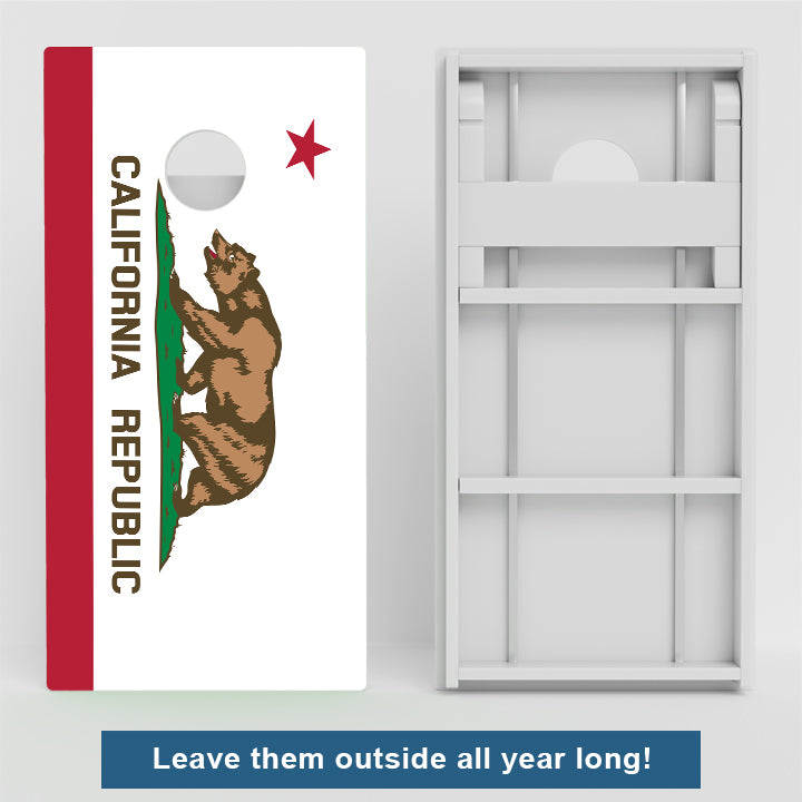 California Flag Weather Proof Cornhole Boards