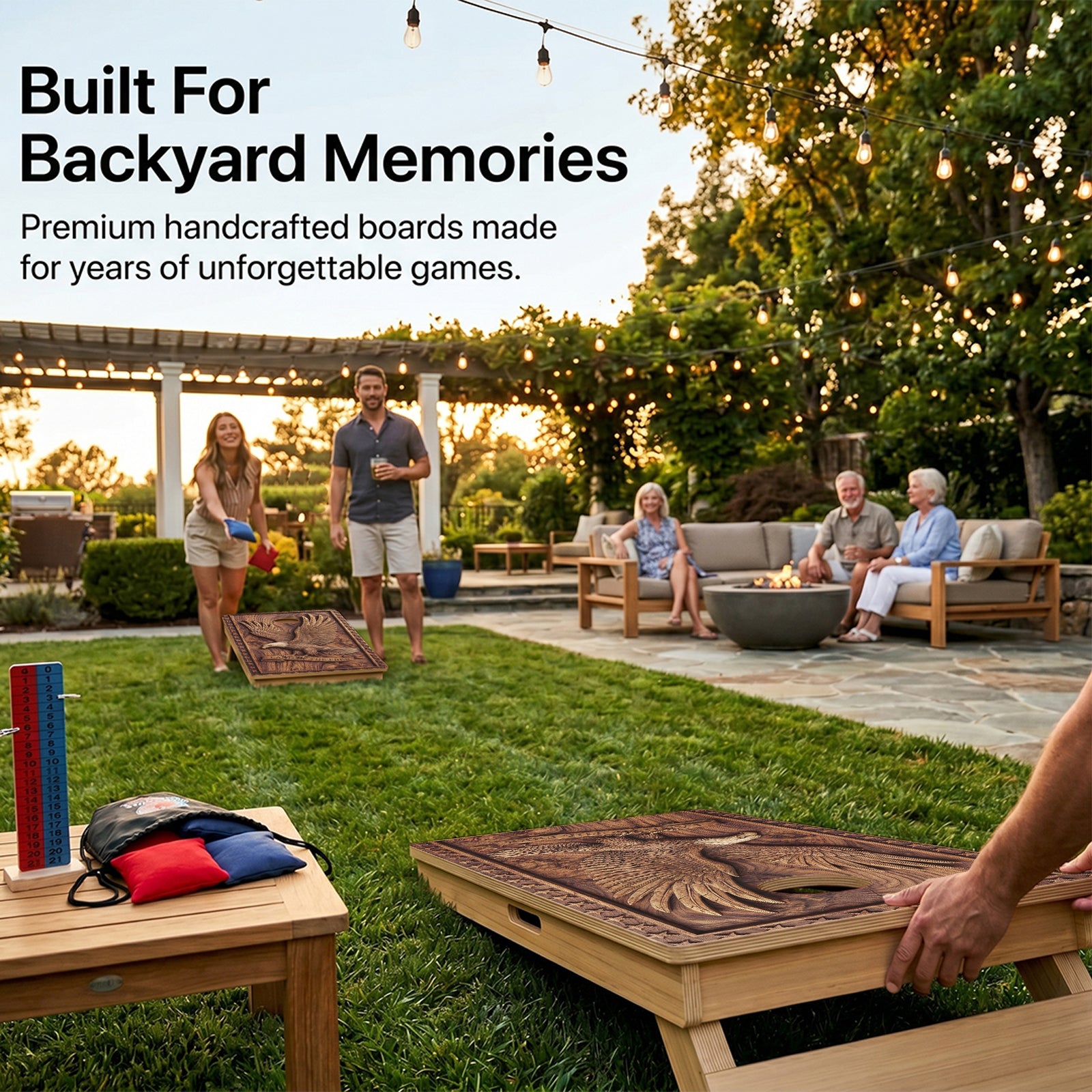 Land Of The Free Professional Cornhole Boards