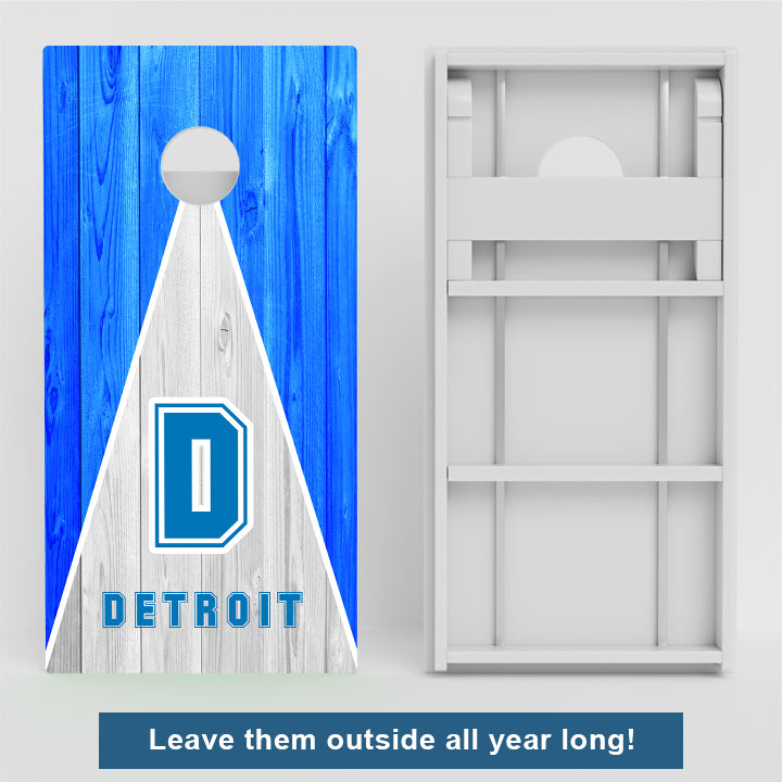 Detroit Football Weather Proof Cornhole Boards