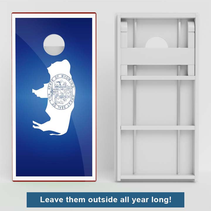 Wyoming Flag Weather Proof Cornhole Boards