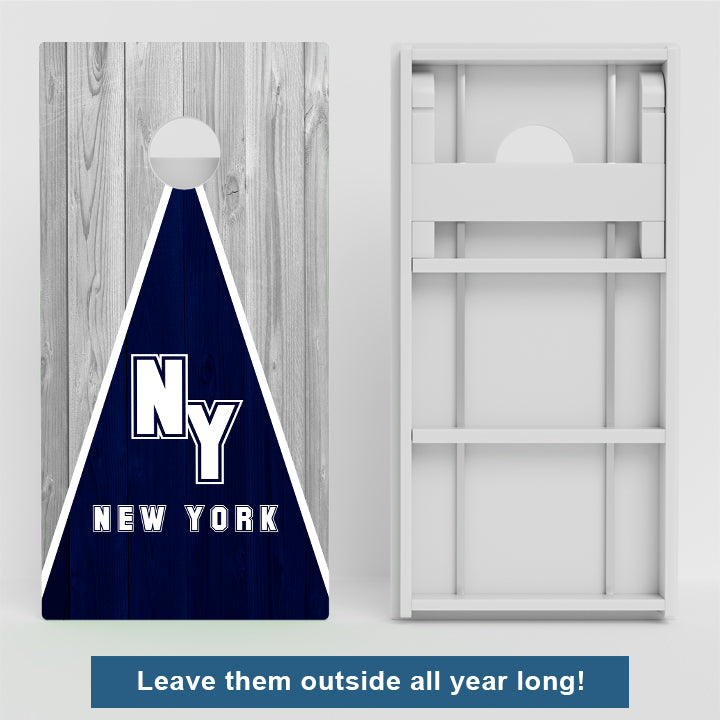 New York Baseball Weather Proof Cornhole Boards