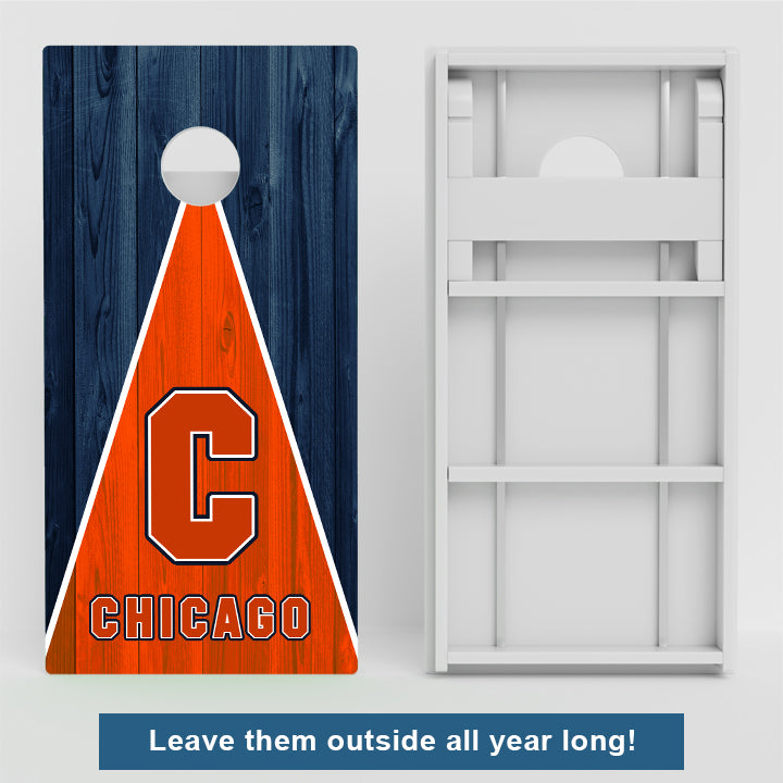 Chicago Football Weather Proof Cornhole Boards