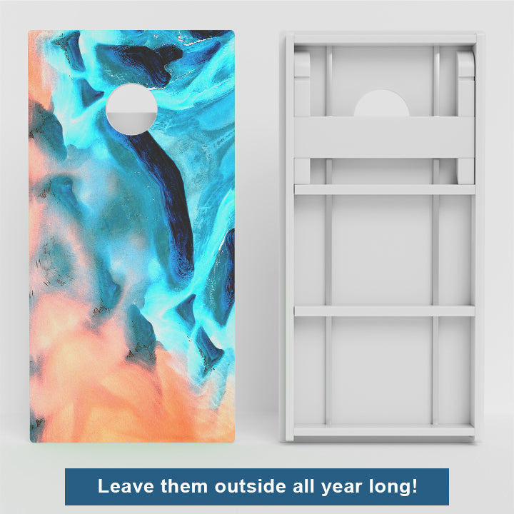 Sand Painting Weather Proof Cornhole Boards