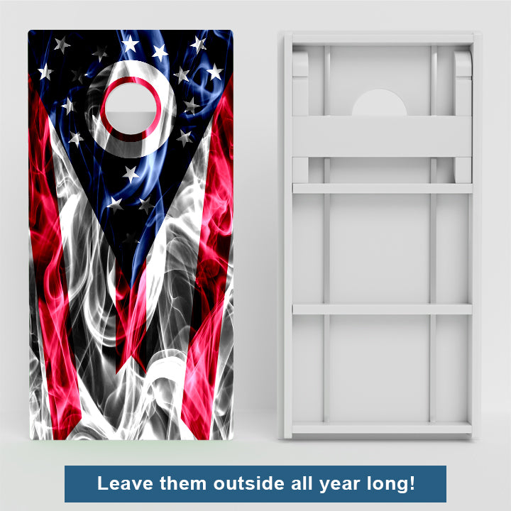 Ohio Flag Weather Proof Cornhole Boards