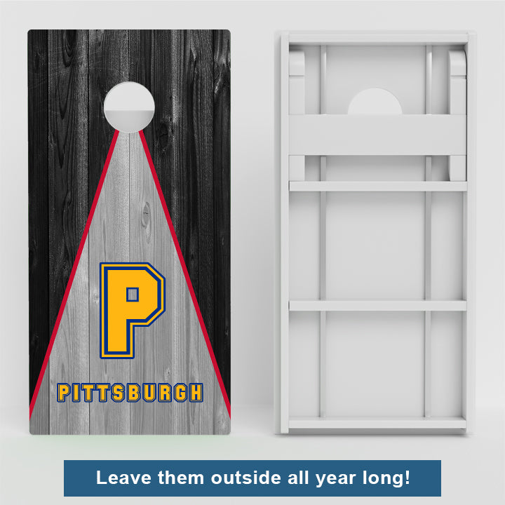 Pittsburgh Football Weather Proof Cornhole Boards