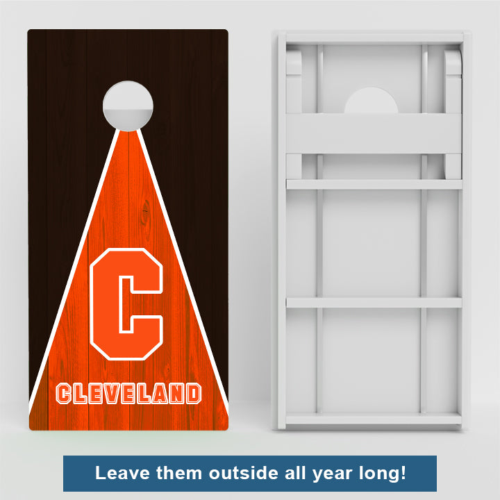 Cleveland Football  Weather Proof Cornhole Boards