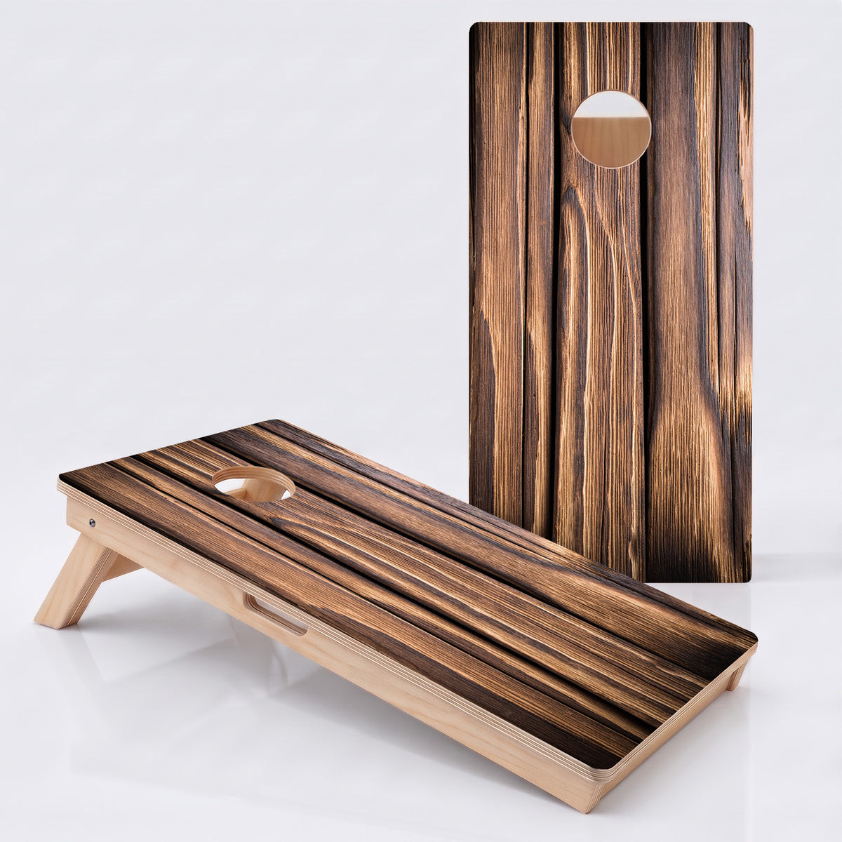 Thick Wood Grain Professional Cornhole Board.
