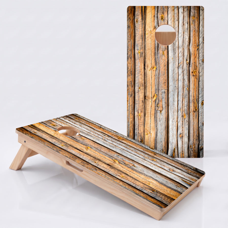 Bark Wood Grain Professional Cornhole Boards