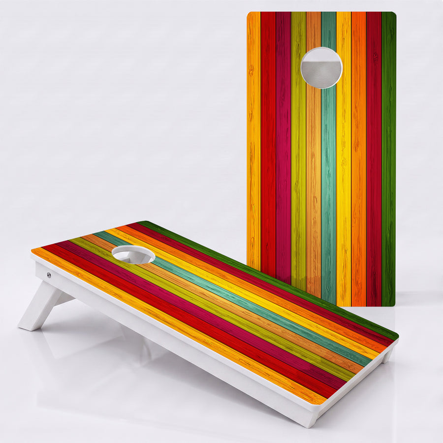 Wood Grain Colors Weather Proof Cornhole Boards