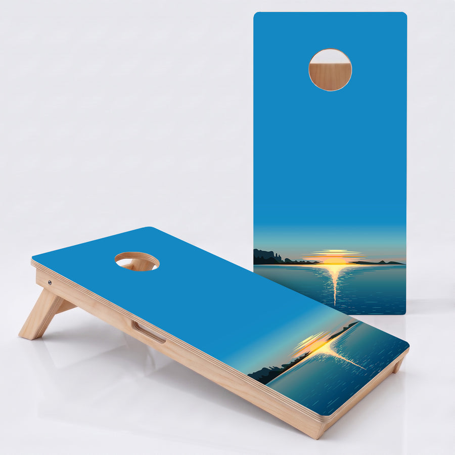 Lake Sunset Professional Cornhole Boards