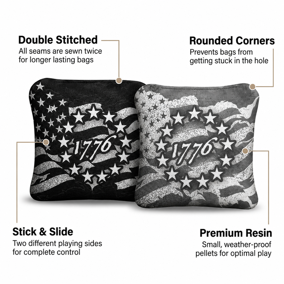 8 1776 Pro Cornhole Bags