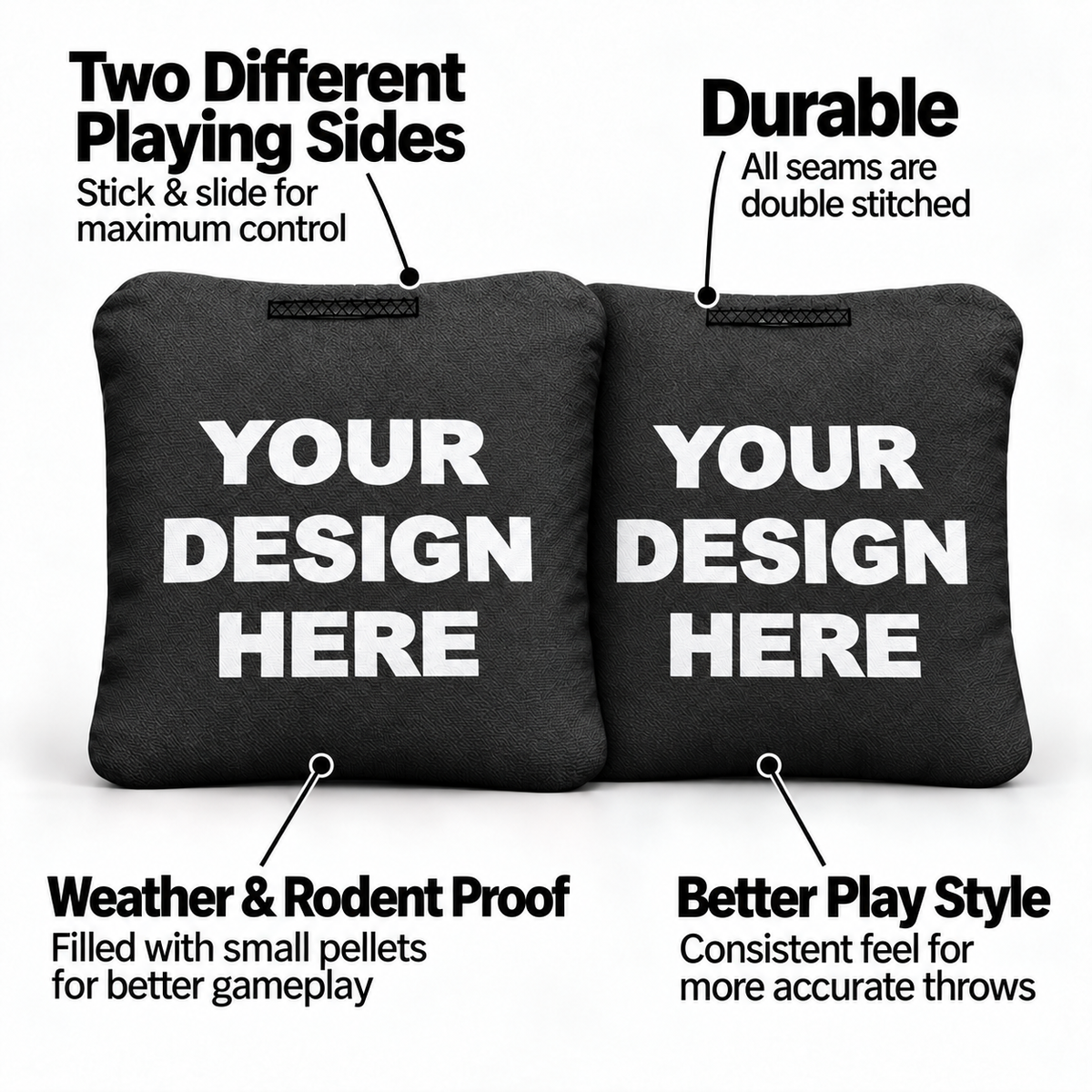 8 Custom Pro Cornhole Bags