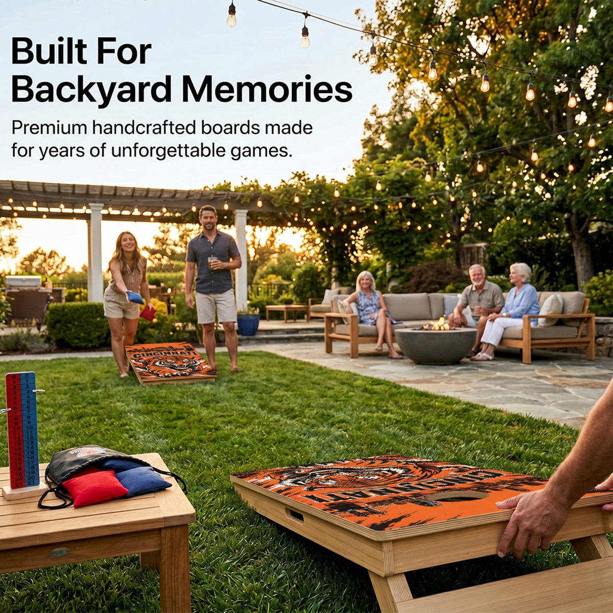Cincinnati Football Professional Cornhole Boards