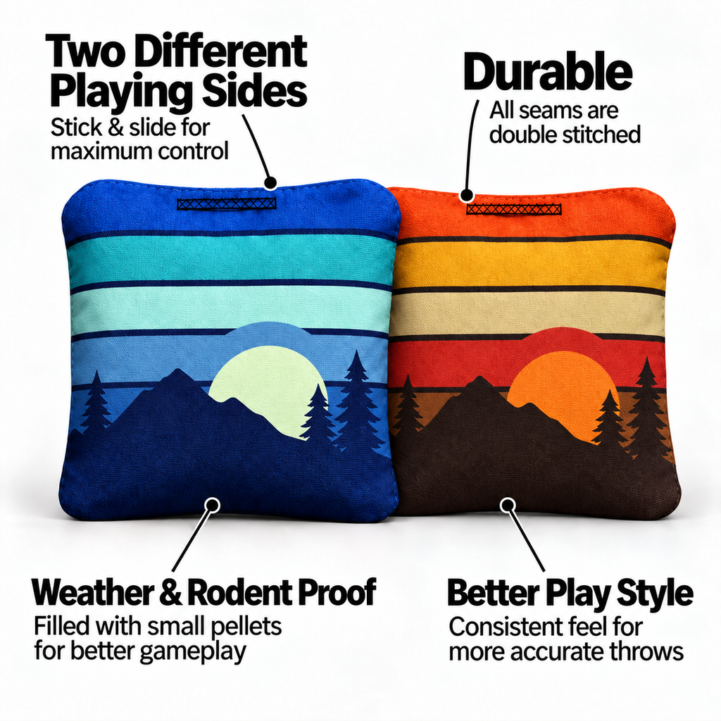 8 Retro Pro Cornhole Bags