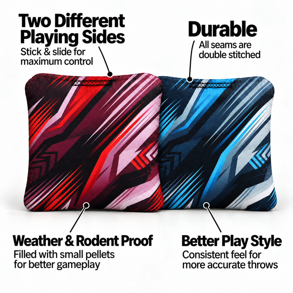 8 Geometric Pro Cornhole Bags