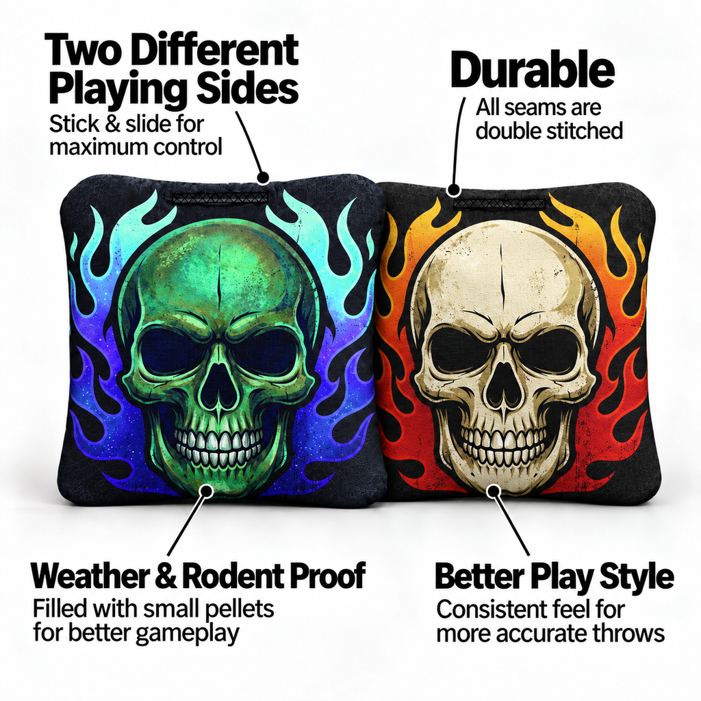 8 Skulls Pro Cornhole Bags