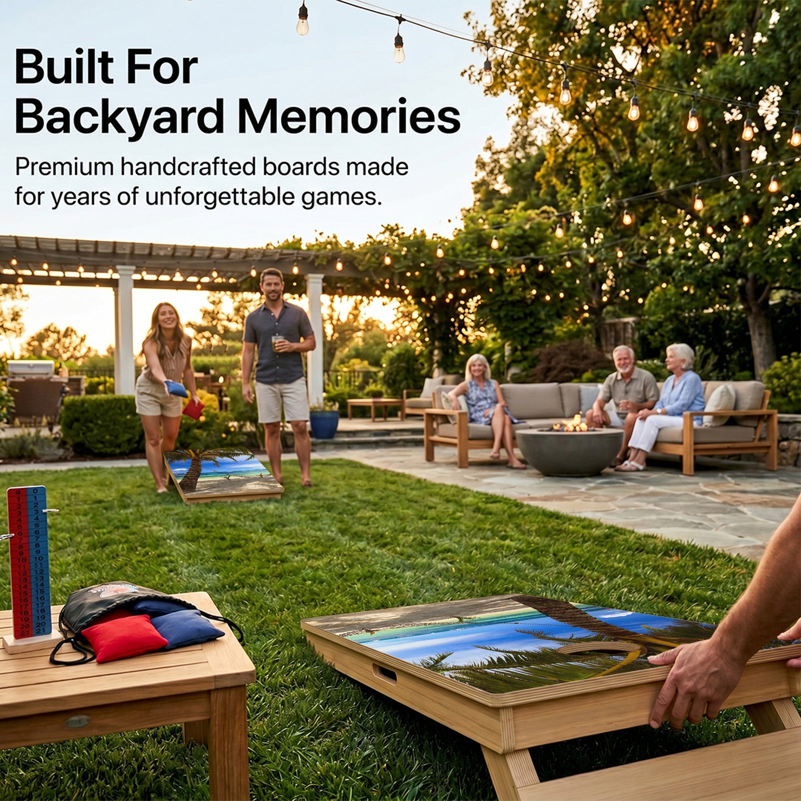 Beach Paradise Professional Cornhole Boards