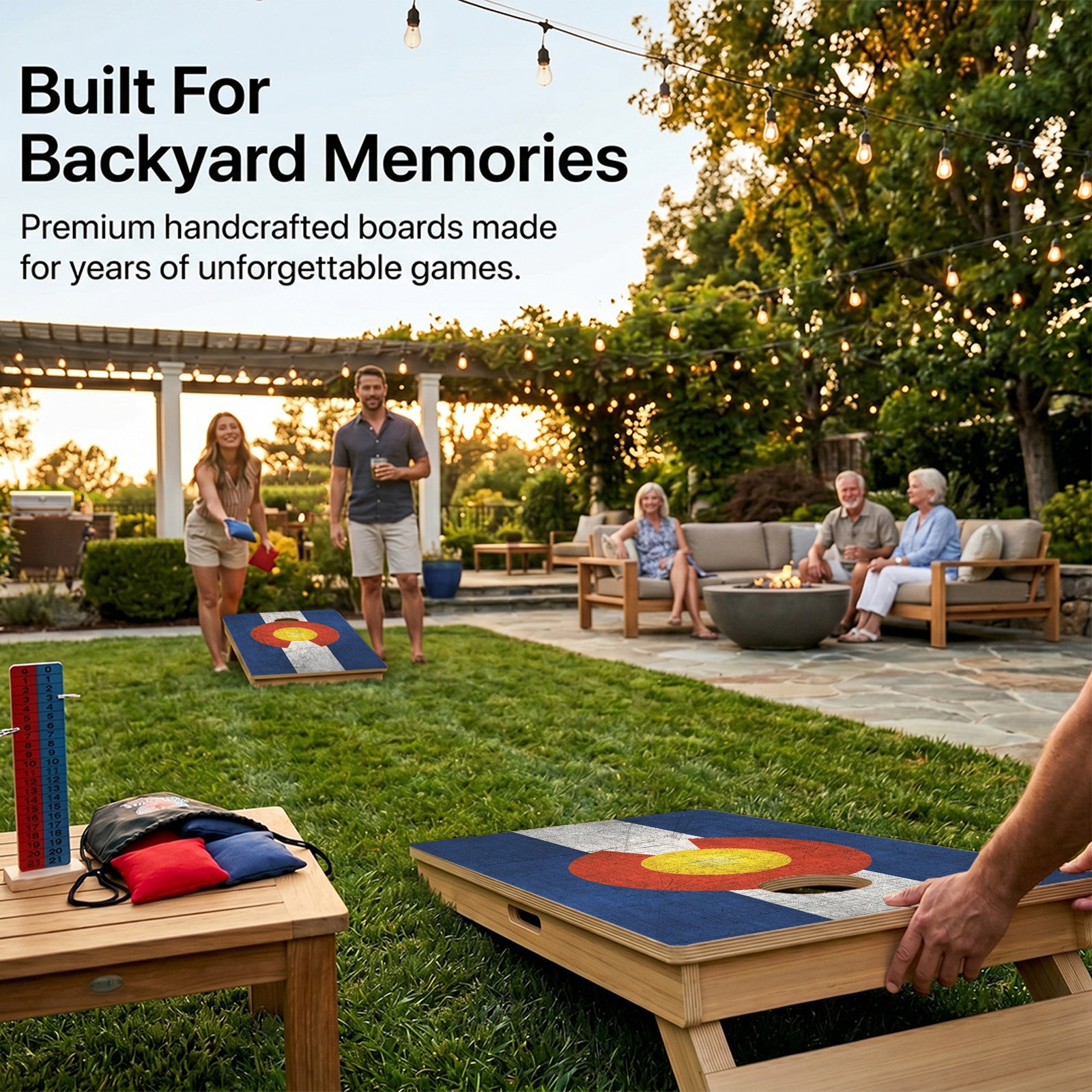 Colorado Flag Professional Cornhole Boards