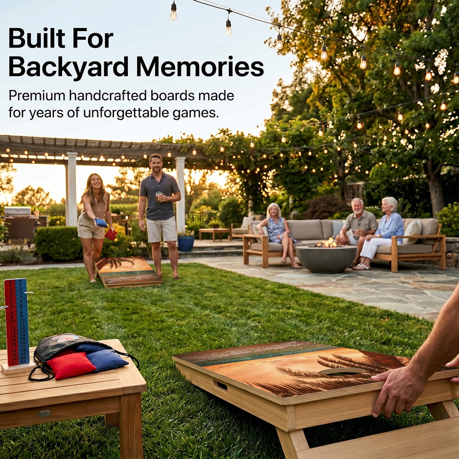 Beach Paradise Professional Cornhole Boards