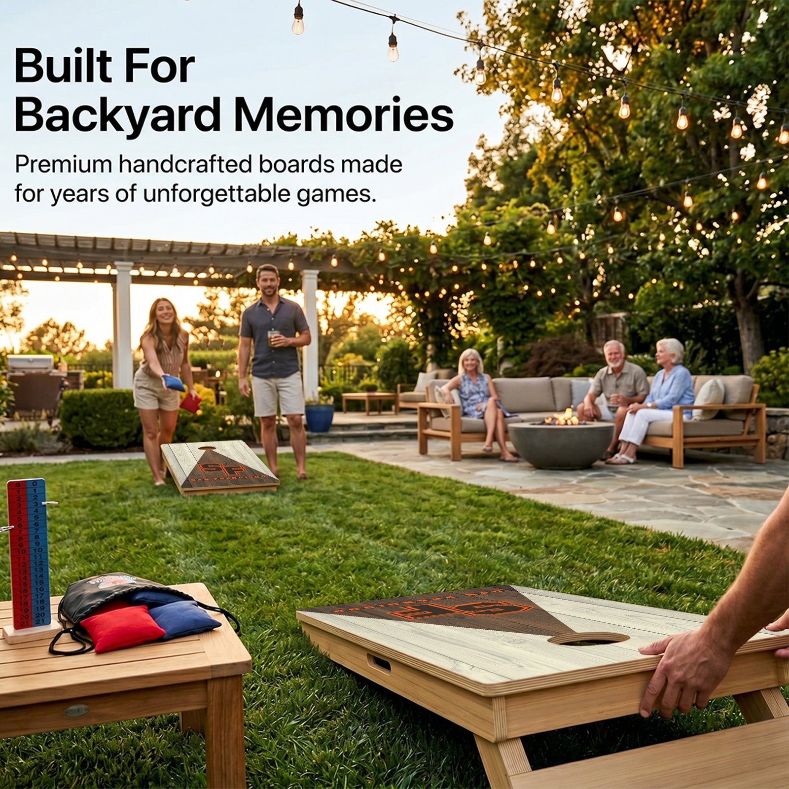 San Francisco Baseball Professional Cornhole Boards