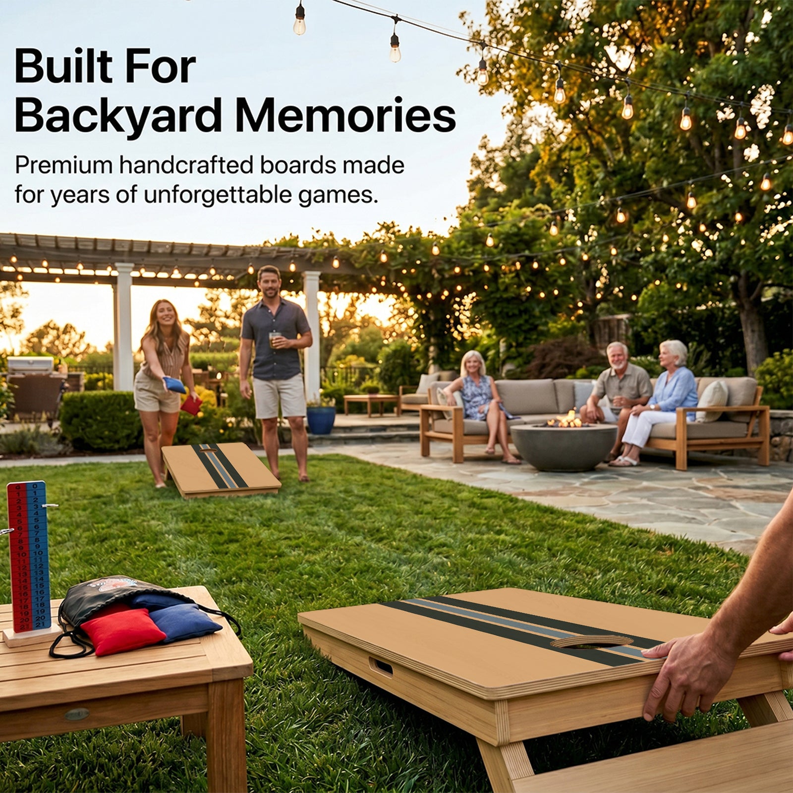 Modern Art Professional Cornhole Boards