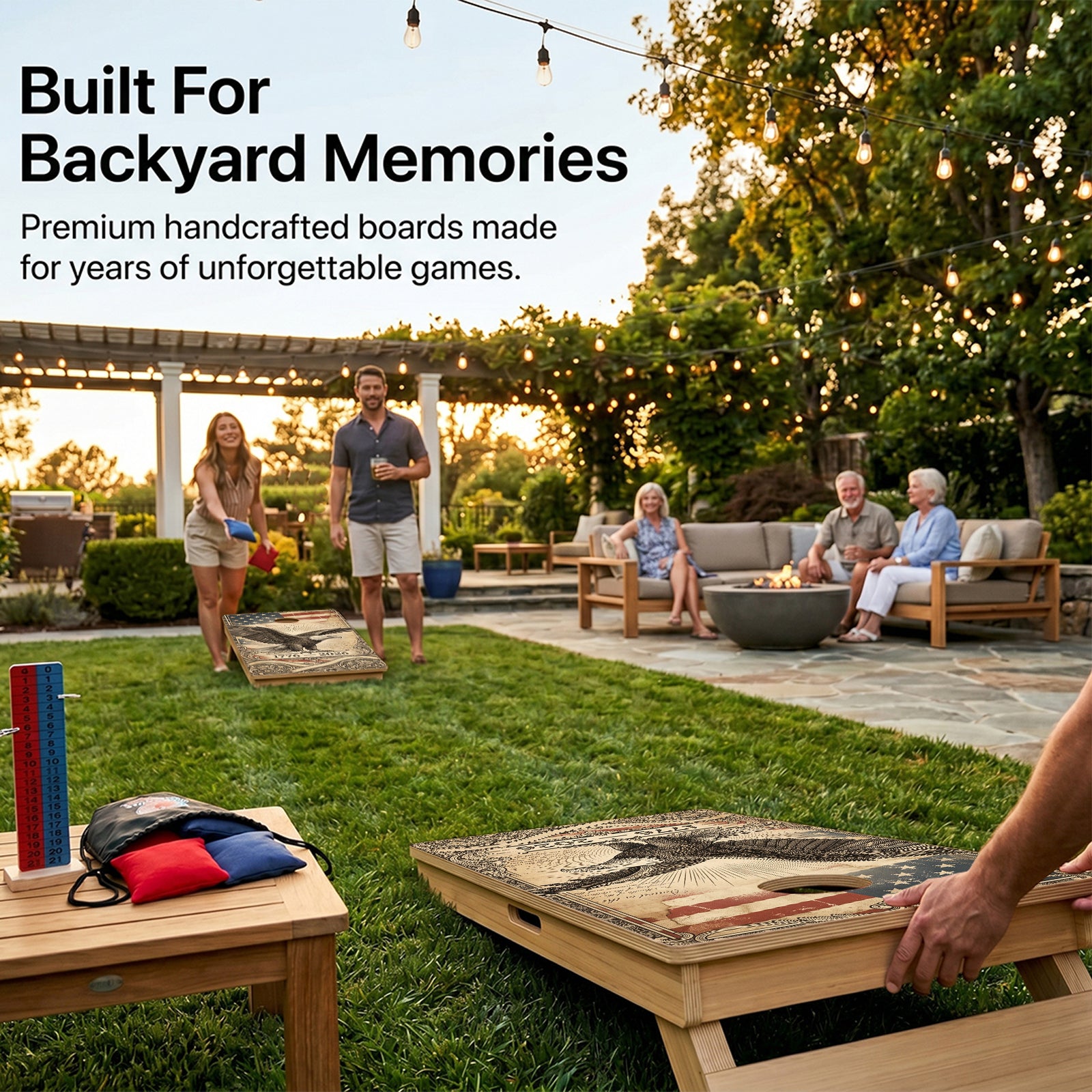 1776-2026 Professional Cornhole Boards
